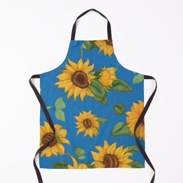 Artikelvorschau, Georgia-Sonnenblumen abstraktes Monet-Blau entworfen und verkauft von GSquaredDesigns.