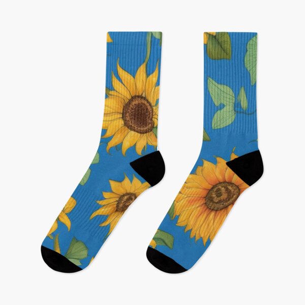 Artikelvorschau, Georgia-Sonnenblumen abstraktes Monet-Blau entworfen und verkauft von GSquaredDesigns.