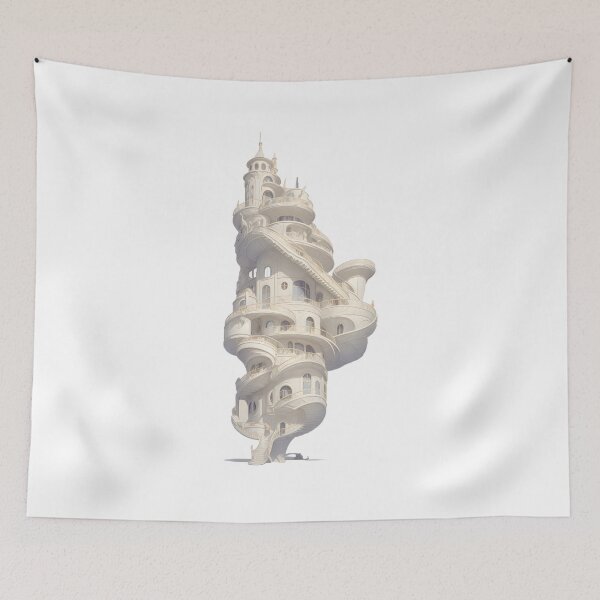 Item preview, Parnassus Futuristic Victorian Art Nouveau Spiral Tower designed and sold by entwithanaxe.