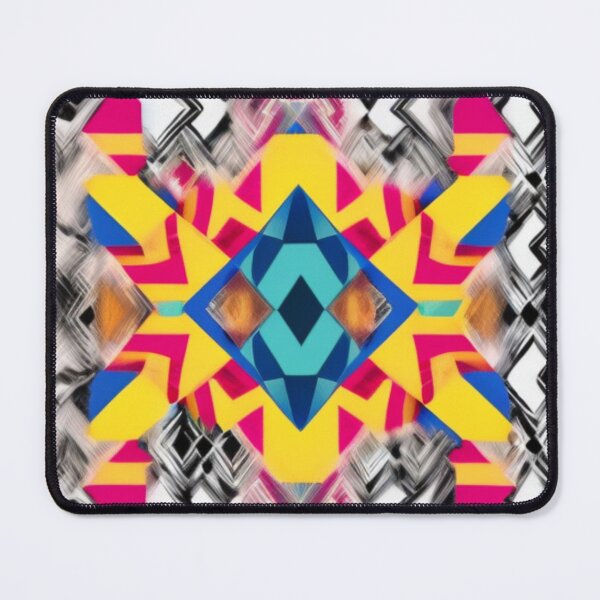 Item preview, Concept Aztec Vibrant Blue Yellow Pastel designed and sold by GSquaredDesigns.