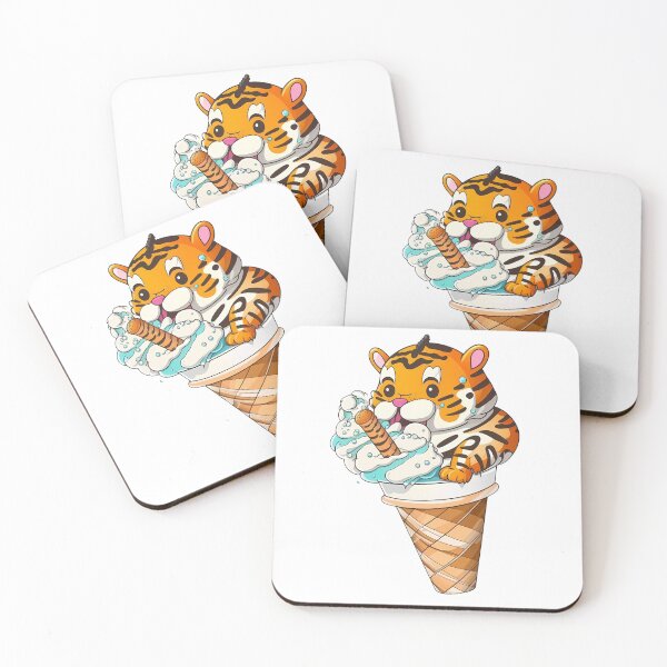 Artikelvorschau, Das Tiger Cone-Abenteuer entworfen und verkauft von Sticker-by-Mia.