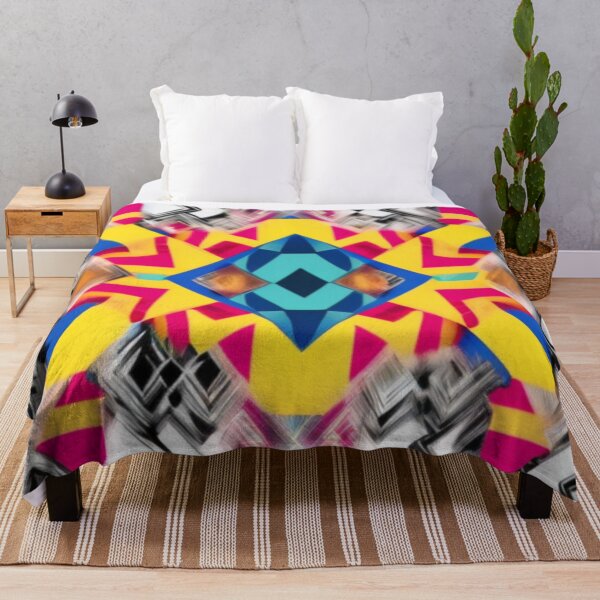 Item preview, Concept Aztec Vibrant Blue Yellow Pastel designed and sold by GSquaredDesigns.