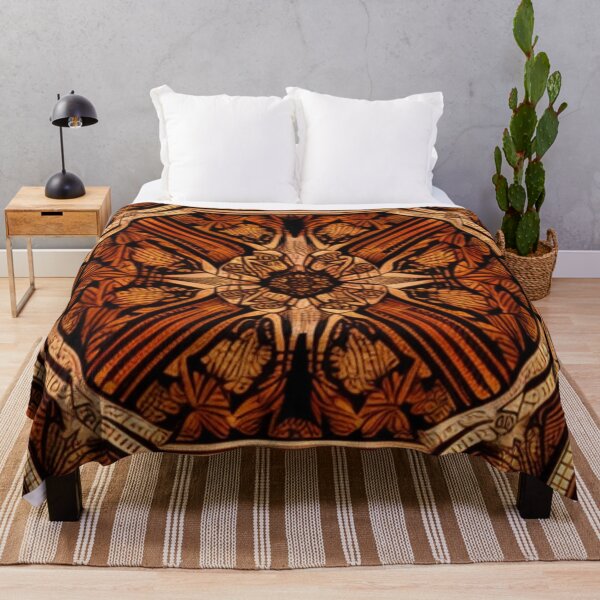 Item preview, Vase Rug Antique Brown Symmetrical designed and sold by GSquaredDesigns.