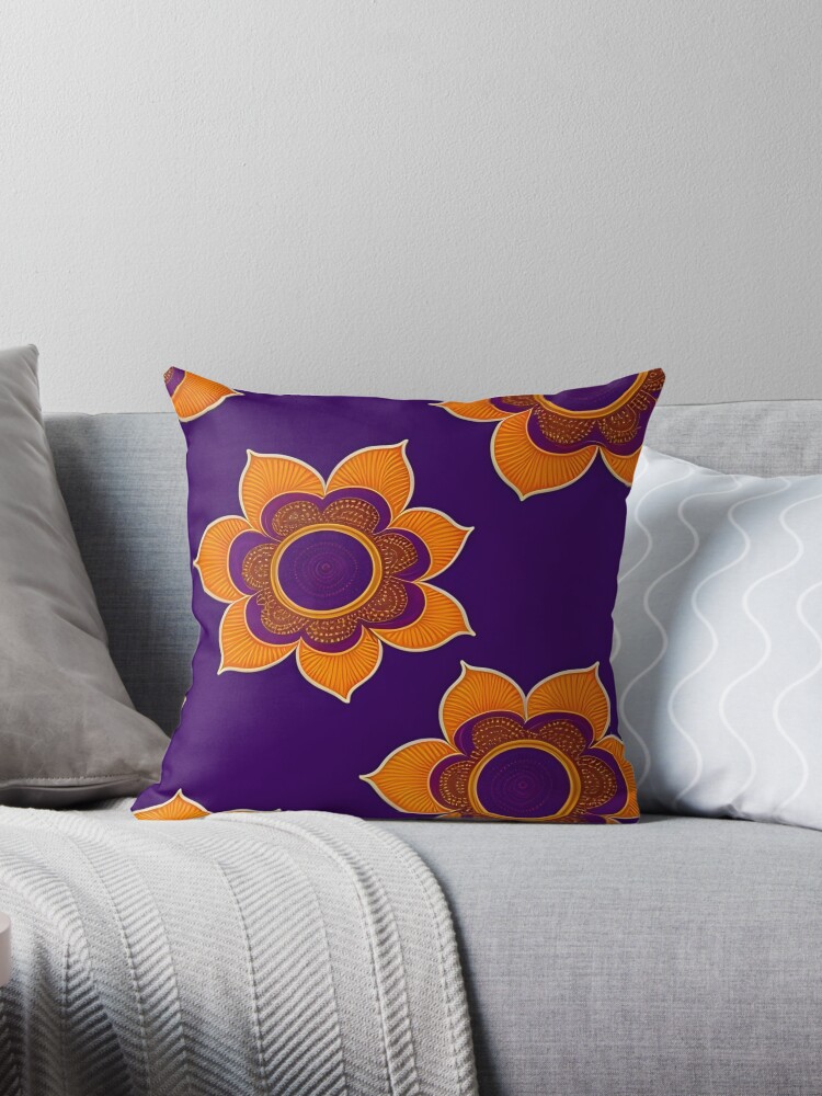 Purple boho best sale throw pillow