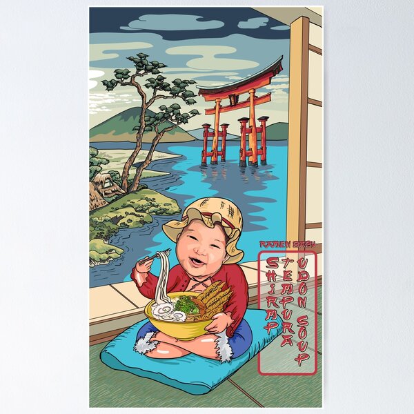 Ramen Baby Shrimp Tempura Udon Soup Poster