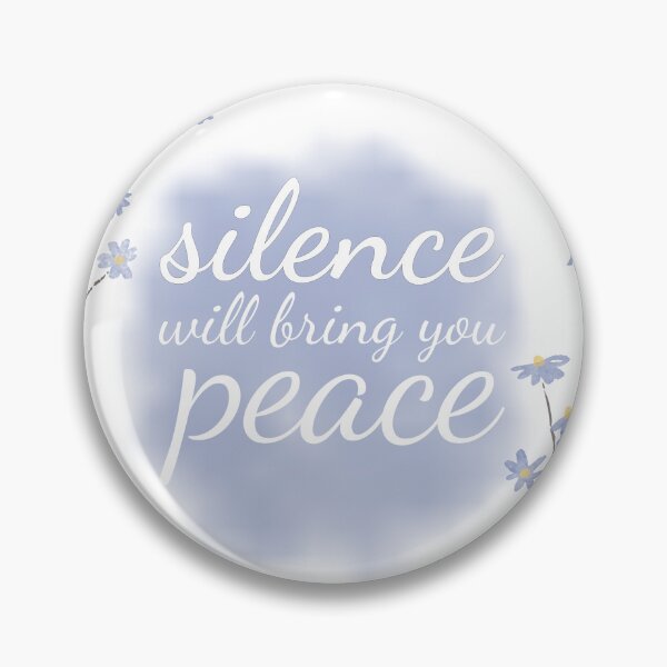 Item preview, Silence Will Bring You Peace Of Mind designed and sold by Hadir Magdy.