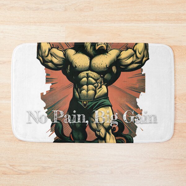 Item preview, No Pain, Big Gain Bodybuilding Fitness Gym Workout Exercise Merch Print Design designed and sold by tengamerx.