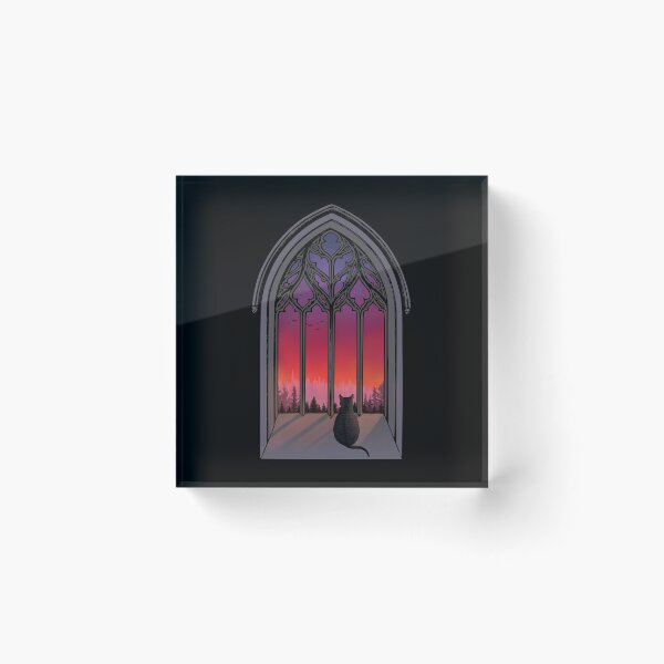Item preview, Gothic window with Cat designed and sold by Swags.
