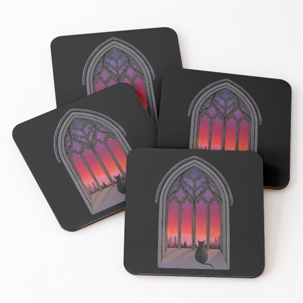 Item preview, Gothic window with Cat designed and sold by Swags.