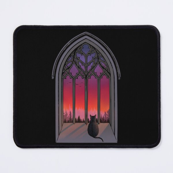 Item preview, Gothic window with Cat designed and sold by Swags.