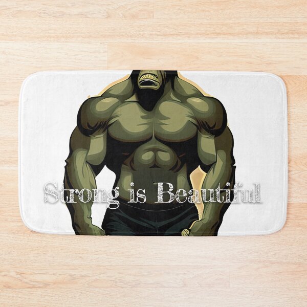 Item preview, Strong is Beautiful Bodybuilding Fitness Gym Workout Exercise Merch Print Design designed and sold by tengamerx.