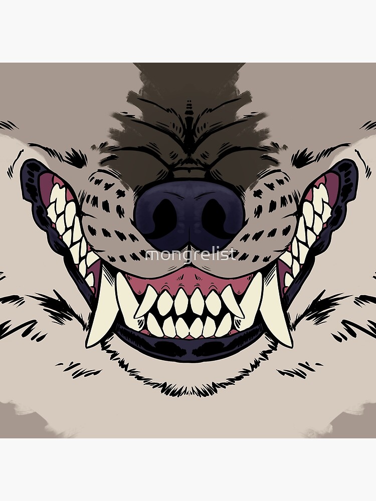 Thumbnail 4 of 4, Pillow, Nahual's Grin designed and sold by mongrelist.