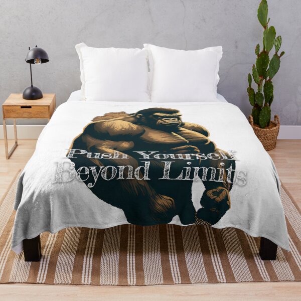 Item preview, Push Yourself Beyond Limits Bodybuilding Fitness Gym Workout Exercise Merch Print Design designed and sold by tengamerx.