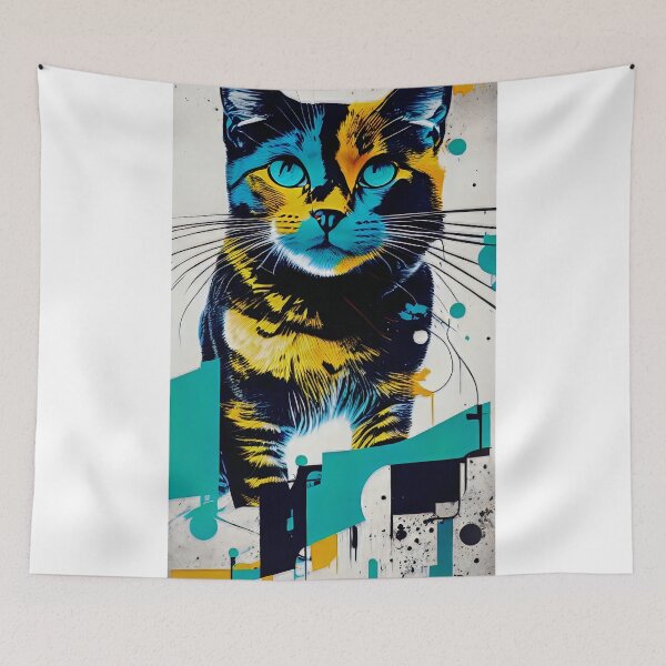 Item preview, Feline brushstrokes designed and sold by imagynationwork.