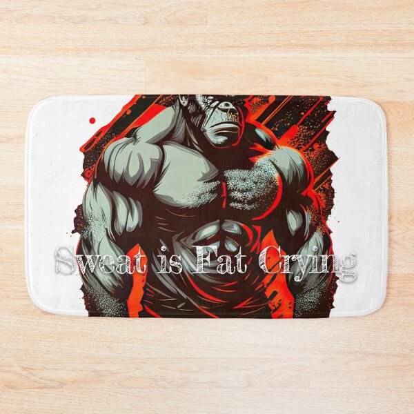Item preview, Sweat is Fat Crying Bodybuilding Fitness Gym Workout Exercise Merch Print Design designed and sold by tengamerx.