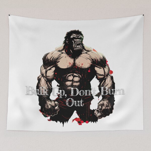 Item preview, Bulk Up, Don't Burn Out Bodybuilding Fitness Gym Workout Exercise Merch Print Design designed and sold by tengamerx.