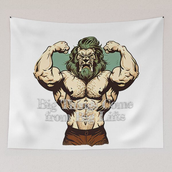 Item preview, Big Things Come from Big Lifts Bodybuilding Fitness Gym Workout Exercise Merch Print Design designed and sold by tengamerx.