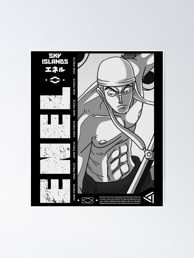 God Enel One Piece Enel Bounty Poster Skypeia Goro goro no mi Art Board  Print for Sale by One Piece Bounty Poster