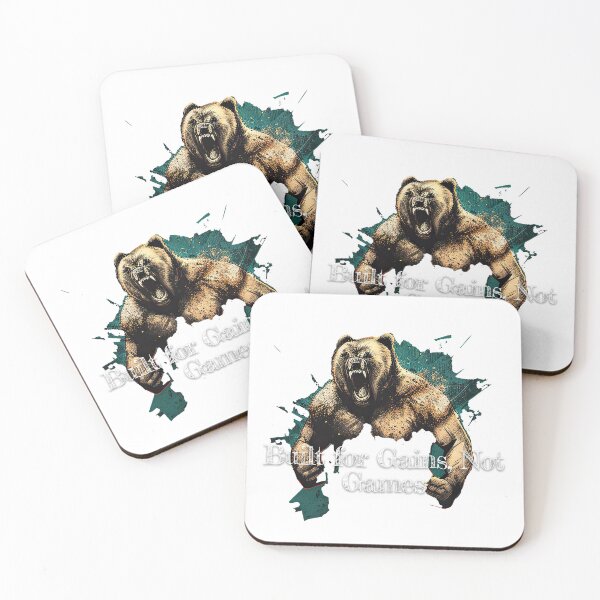 Artikelvorschau, Built for Gains, Not Games Bodybuilding Fitness Gym Workout Exercise Merch Print Design entworfen und verkauft von tengamerx.