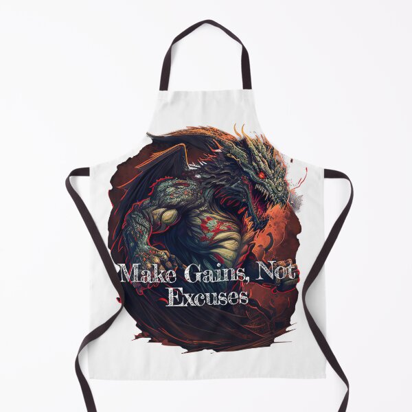 Item preview, Make Gains, Not Excuses Bodybuilding Fitness Gym Workout Exercise Merch Print Design designed and sold by tengamerx.