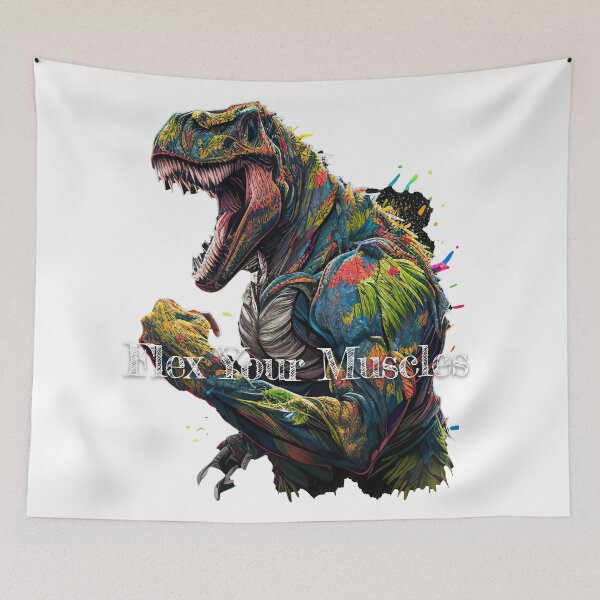 Item preview, Flex Your Muscles Bodybuilding Fitness Gym Workout Exercise Merch Print Design designed and sold by tengamerx.