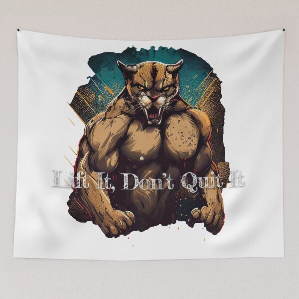 Item preview, Lift It, Don't Quit It Bodybuilding Fitness Gym Workout Exercise Merch Print Design designed and sold by tengamerx.