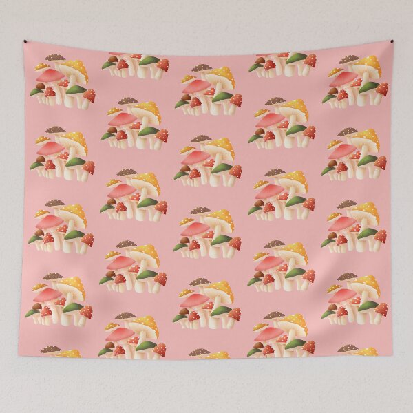 Aperçu de l'œuvre Beautiful Colorful mushroom watercolor illustration créée et vendue par UnaWu533.