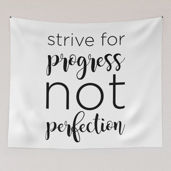 Item preview, strive for progress, not perfection  designed and sold by lainade.