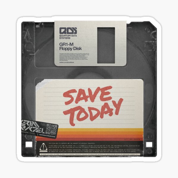 Item preview, Save Today 3.5 Floppy Disk : Black Translucent Edition designed and sold by GrimPikzel.