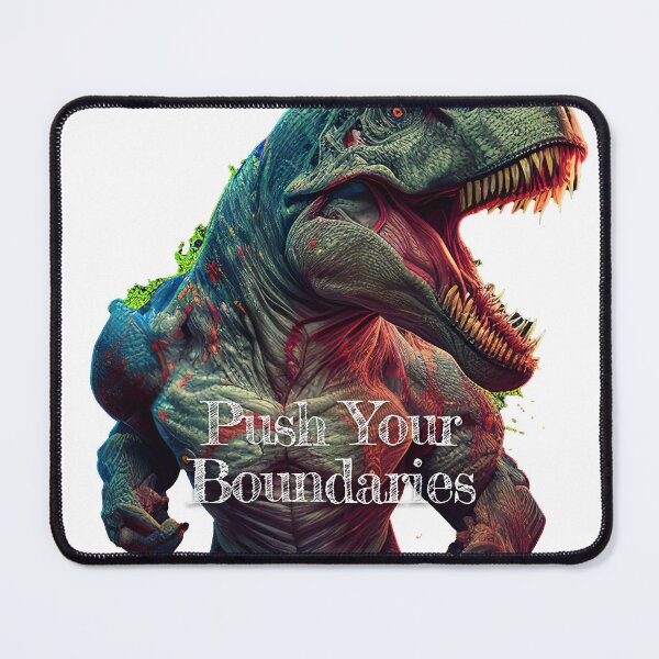 Item preview, Push Your Boundaries Bodybuilding Fitness Gym Workout Exercise Merch Print Design designed and sold by tengamerx.