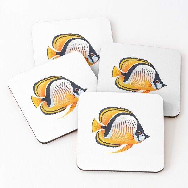 Item preview, Colorful Butterfly Fish in Coral Reef designed and sold by Slamet E.