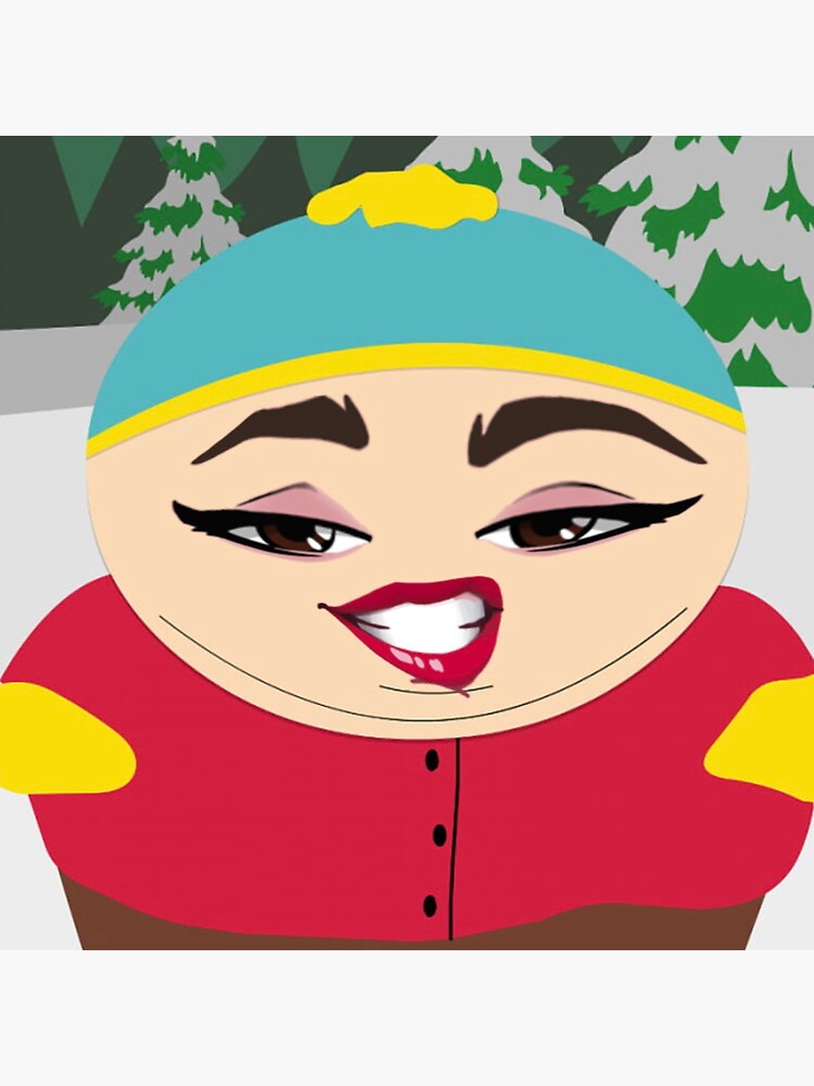 Eric Cartman South park roblox meme face Sticker for Sale by