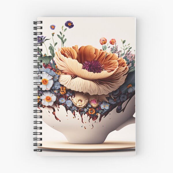 Item preview, A  giant tea cup overflowing with flowers 5 designed and sold by jetaiart.