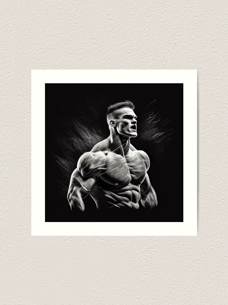  Gym Wall Art Decor Female Bodybuilder Back Muscle