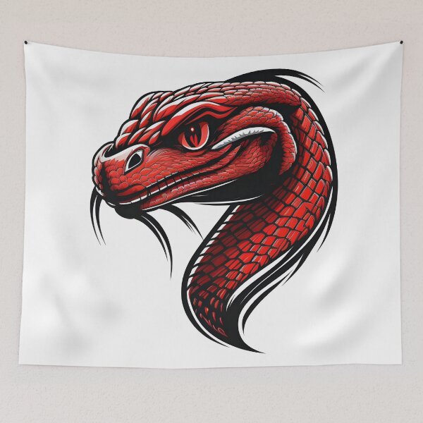 Item preview, Fantasy Red Cobra Snake with Glowing Eyes designed and sold by Slamet E.