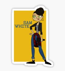 Sam White Sticker