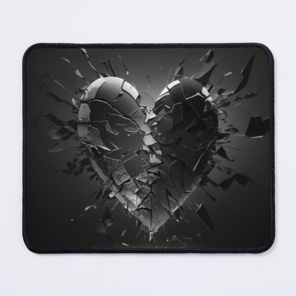 Item preview, Broken Heart of Glass Black Background designed and sold by Art Genix.
