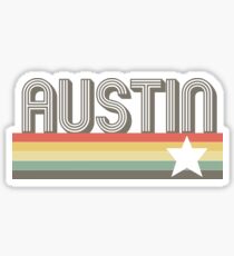 Austin Vintage Retro Texas Gift Design Art T-Shirt Sticker