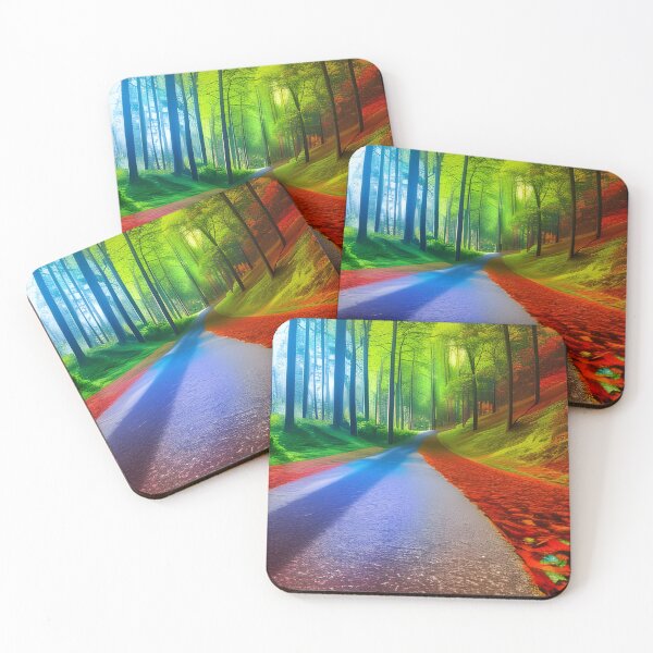 Item preview, Bicycle path stretching through the forest designed and sold by brandway.