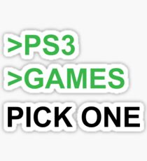 PS3 Has No Games Sticker