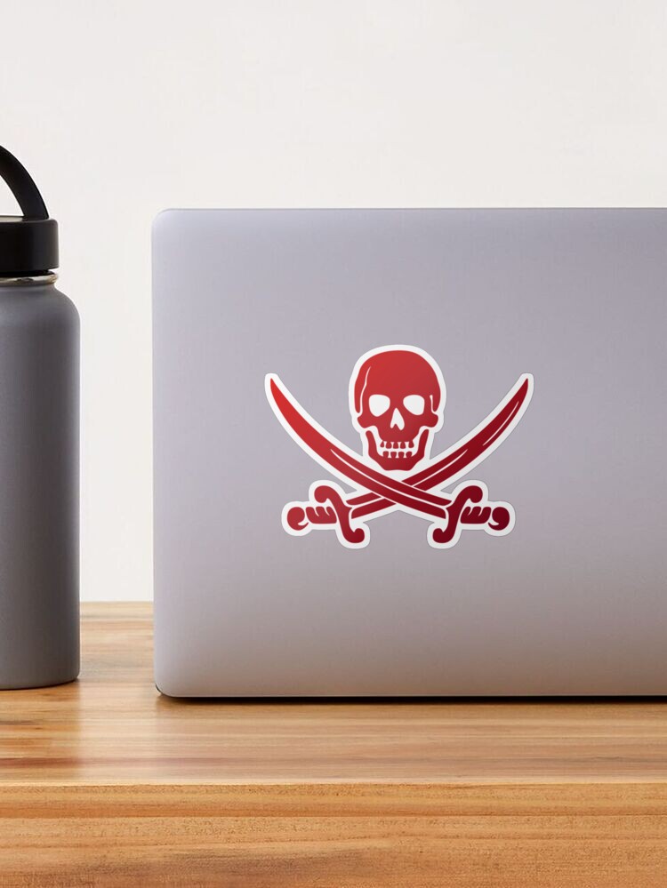 Pirate Flag Skull and Crossed Swords by Chillee Wilson Sticker for Sale by  ChilleeWilson