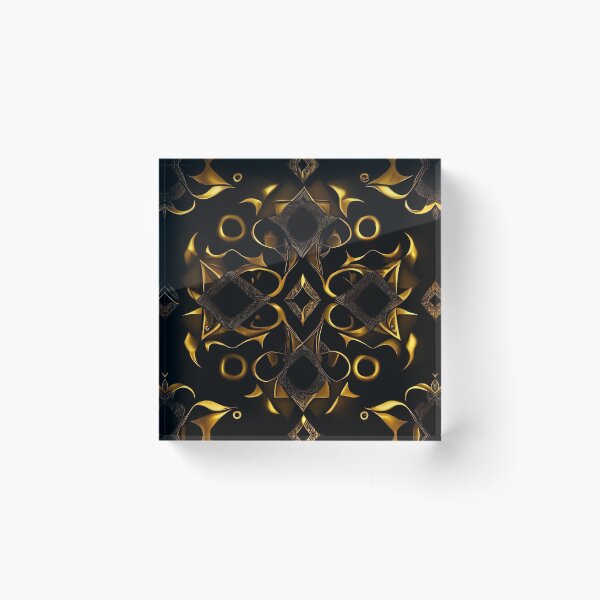 Item preview, Black and Gold Dream Design No. 007 from PATTERNIZEA designed and sold by Patternizea.