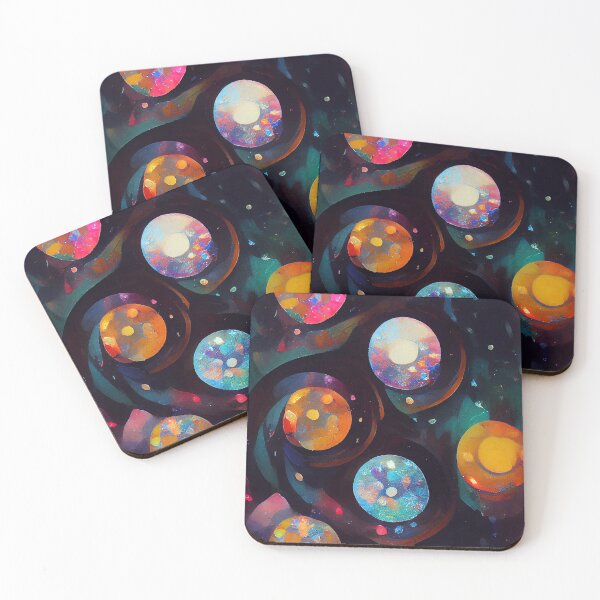 Item preview, cosmic geometric circle abstract jewelry stones designed and sold by AstraNovaStudio.