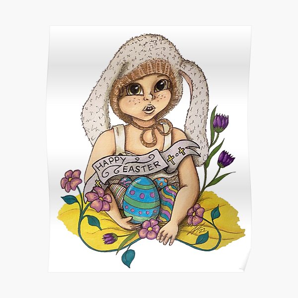 Happy Easter Child Poster