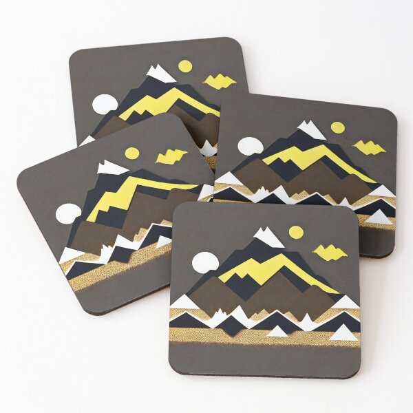 Item preview, Mountain silhouettes in abstraction. designed and sold by Imagyn8.