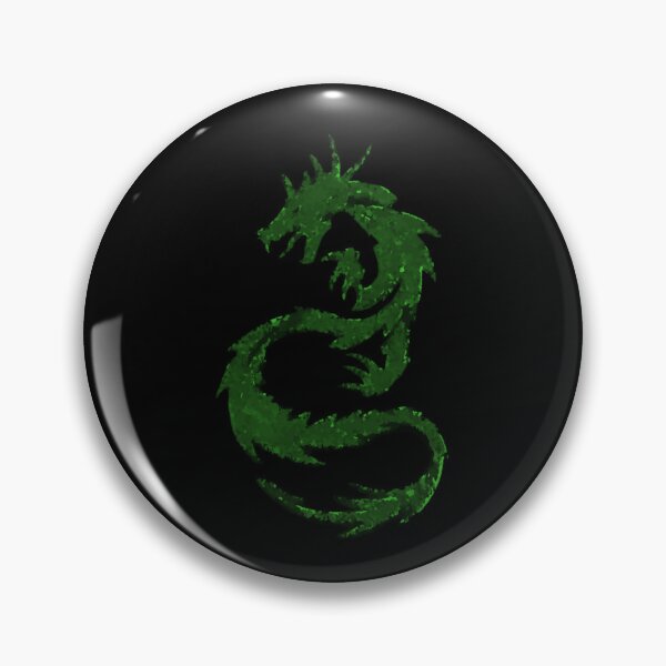 Item preview, Green and Black Dragon Version 2 Abstract Design Distorted designed and sold by kattakitty.