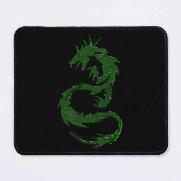 Item preview, Green and Black Dragon Version 2 Abstract Design Distorted designed and sold by kattakitty.