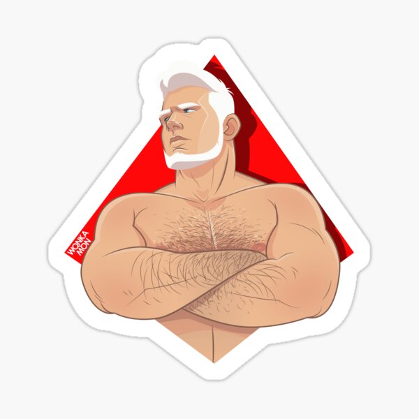 Vista previa del artículo con la obra «White beard», diseñado y vendido por WONKAMON.