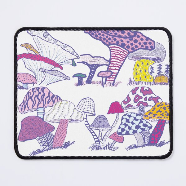Item preview, Mushroom doodle design! Wallpaper, dress style! T-shirt! Phone cover, iPhone! Art Print designed and sold by BrigitaArtShop.