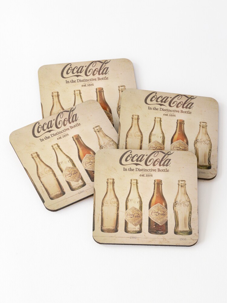 Coca Cola Vintage Poster Coasters Set Of 4 By Cjanderson